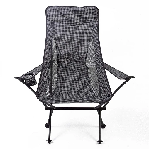 Aluminum Alloy Outdoor Armchair with Cup Holder